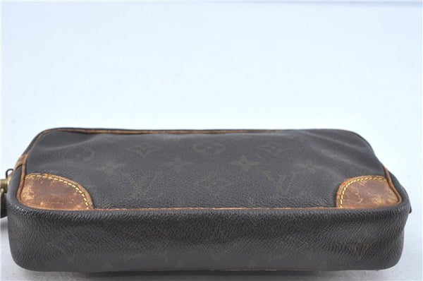 Auth Louis Vuitton Monogram Marly Dragonne PM Clutch Hand Bag M51827 LV J0287