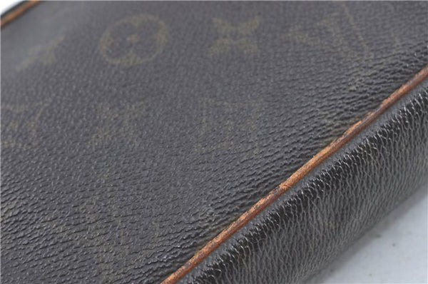 Auth Louis Vuitton Monogram Marly Dragonne PM Clutch Hand Bag M51827 LV J0287