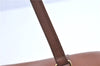 Authentic Burberrys Vintage Leather Shoulder Boston Bag Brown J0294