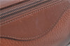 Authentic Burberrys Vintage Leather Shoulder Boston Bag Brown J0294