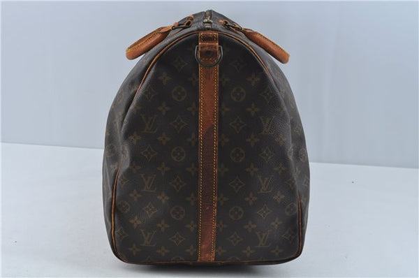 Auth Louis Vuitton Monogram Keepall Bandouliere 60 Boston Bag M41412 LV J0302