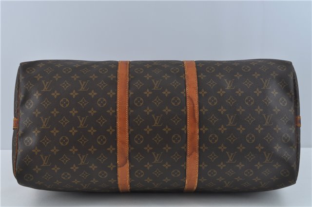 Auth Louis Vuitton Monogram Keepall Bandouliere 60 Boston Bag M41412 LV J0302