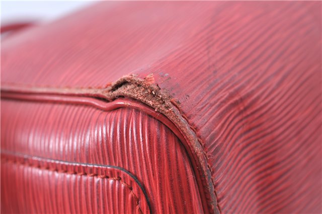 Authentic Louis Vuitton Epi Speedy 30 Hand Bag Red M43007 LV J0316