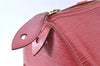 Authentic Louis Vuitton Epi Speedy 30 Hand Bag Red M43007 LV J0316