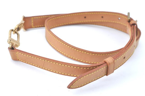 Authentic Louis Vuitton Leather Shoulder Strap Beige 33.3-40" LV J0320
