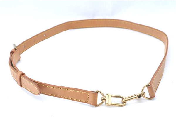Authentic Louis Vuitton Leather Shoulder Strap Beige 33.3-40" LV J0320