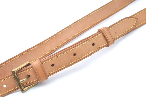 Authentic Louis Vuitton Leather Shoulder Strap Beige 33.3-40" LV J0320