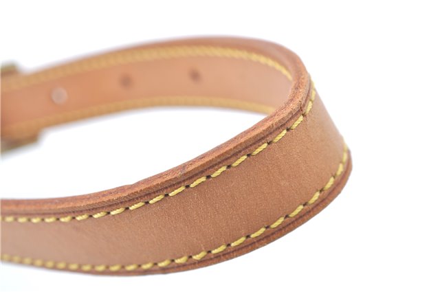 Authentic Louis Vuitton Leather Shoulder Strap Beige 33.3-40
