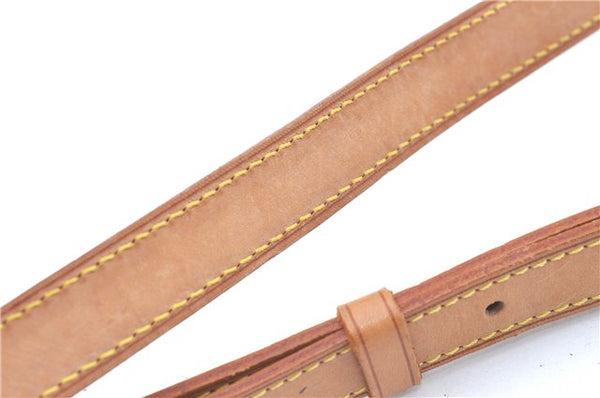 Authentic Louis Vuitton Leather Shoulder Strap Beige 33.3-40" LV J0320