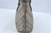 Authentic GUCCI Shoulder Tote Bag GG PVC Leather 211138 Brown J0343