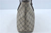 Authentic GUCCI Shoulder Tote Bag GG PVC Leather 211138 Brown J0343