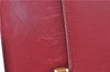 Authentic FENDI Chain Shoulder Cross Body Bag Purse Leather Red J0348