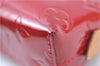 Authentic Louis Vuitton Vernis Pochette Cosmetic Pouch Red M91496 LV J0352