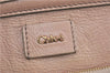 Authentic Chloe 3Way Shoulder Hand Tote Bag Leather Pink Beige J0361