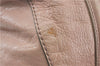 Authentic Chloe 3Way Shoulder Hand Tote Bag Leather Pink Beige J0361