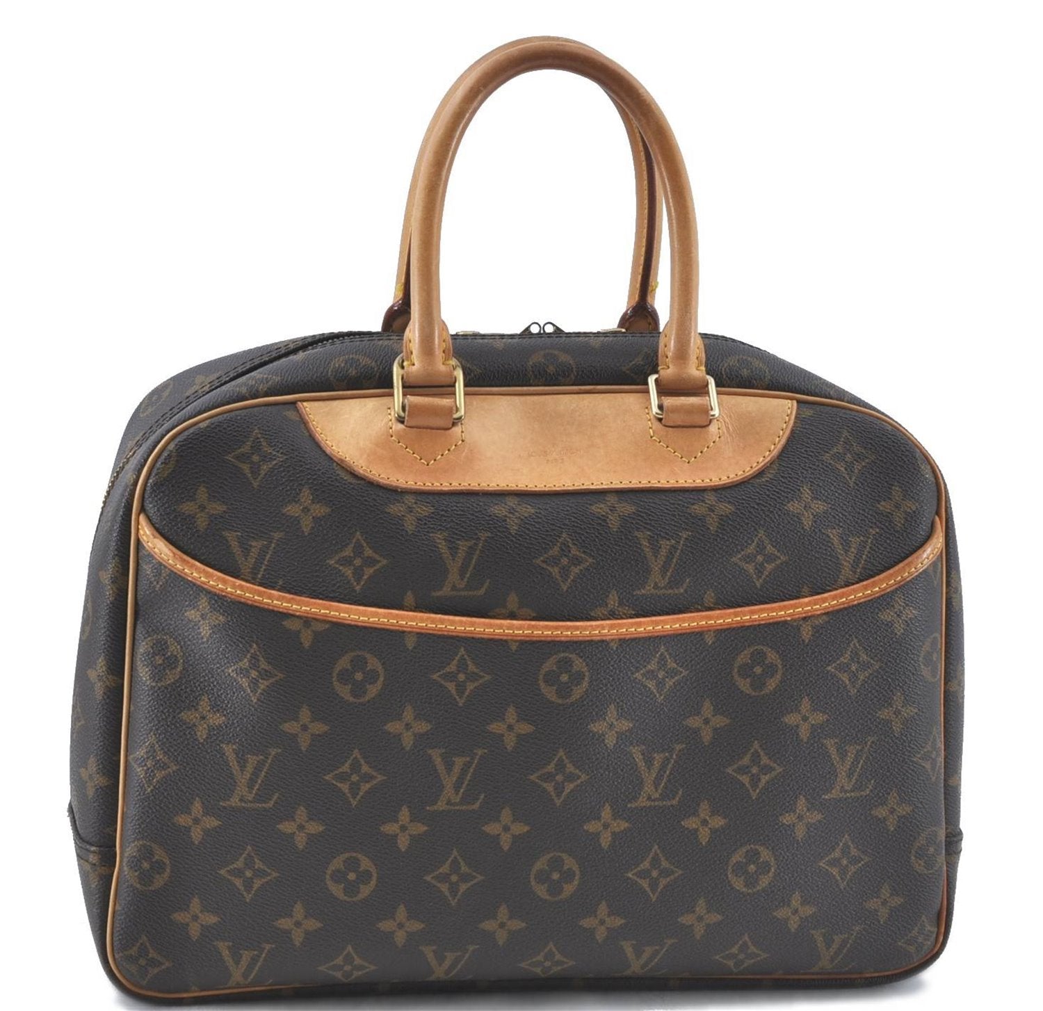 Authentic Louis Vuitton Monogram Deauville Hand Bag M47270 LV J0364