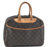 Authentic Louis Vuitton Monogram Deauville Hand Bag M47270 LV J0364
