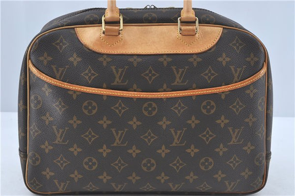 Authentic Louis Vuitton Monogram Deauville Hand Bag M47270 LV J0364