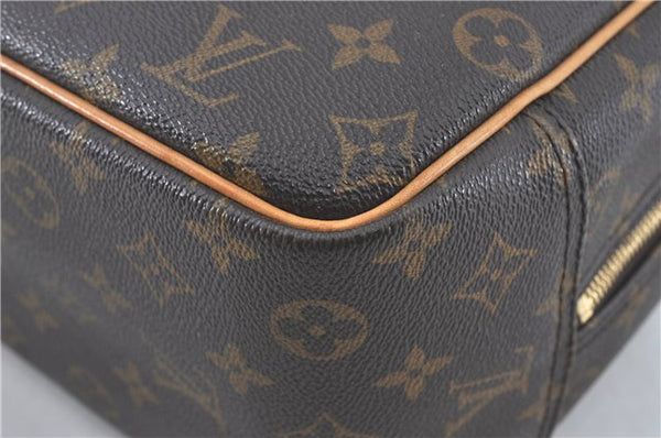 Authentic Louis Vuitton Monogram Deauville Hand Bag M47270 LV J0364