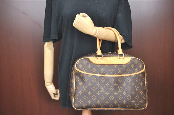 Authentic Louis Vuitton Monogram Deauville Hand Bag M47270 LV J0364