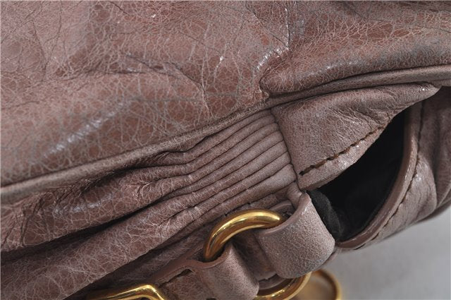 Authentic MIU MIU Leather 2Way Shoulder Hand Bag RT0439 Pink J0367