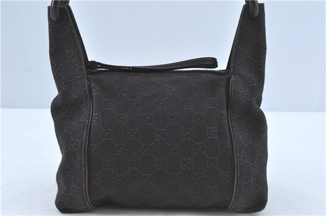 Authentic GUCCI Shoulder Hand Bag Purse GG Canvas Leather 101333 Brown J0369