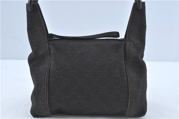 Authentic GUCCI Shoulder Hand Bag Purse GG Canvas Leather 101333 Brown J0369