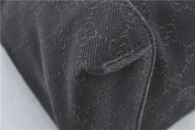 Authentic GUCCI Shoulder Hand Bag Purse GG Canvas Leather 101333 Brown J0369