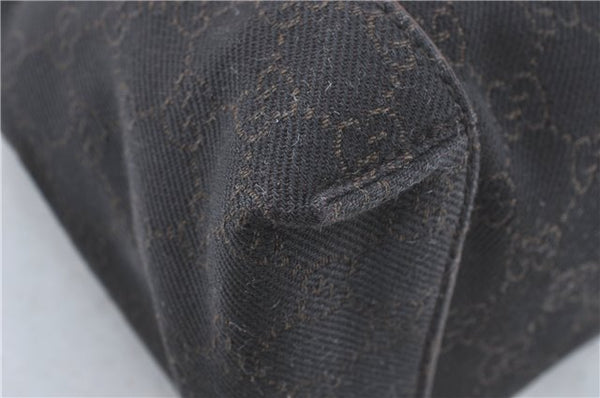 Authentic GUCCI Shoulder Hand Bag Purse GG Canvas Leather 101333 Brown J0369