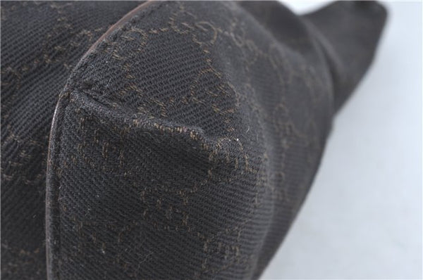 Authentic GUCCI Shoulder Hand Bag Purse GG Canvas Leather 101333 Brown J0369