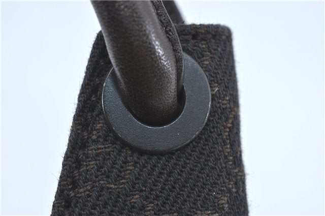 Authentic GUCCI Shoulder Hand Bag Purse GG Canvas Leather 101333 Brown J0369