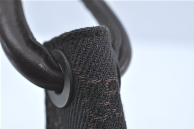 Authentic GUCCI Shoulder Hand Bag Purse GG Canvas Leather 101333 Brown J0369