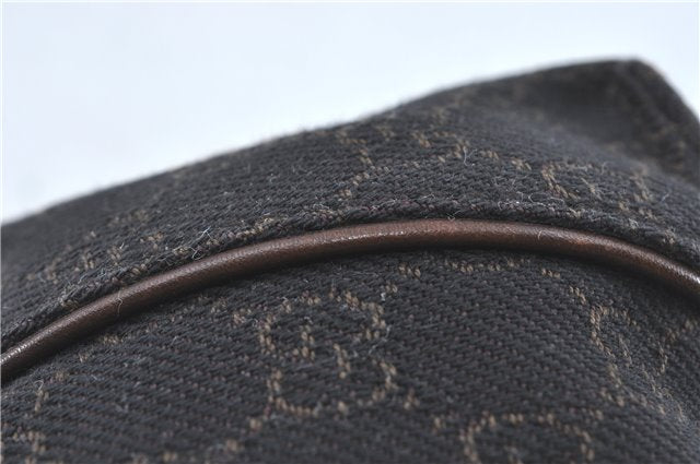 Authentic GUCCI Shoulder Hand Bag Purse GG Canvas Leather 101333 Brown J0369