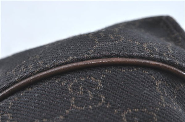 Authentic GUCCI Shoulder Hand Bag Purse GG Canvas Leather 101333 Brown J0369