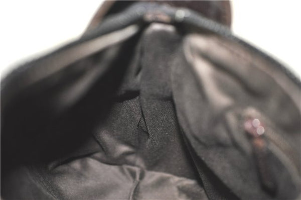 Authentic GUCCI Shoulder Hand Bag Purse GG Canvas Leather 101333 Brown J0369