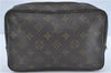 Auth Louis Vuitton Monogram Trousse Toilette 23 Clutch Hand Bag M47524 LV J0370