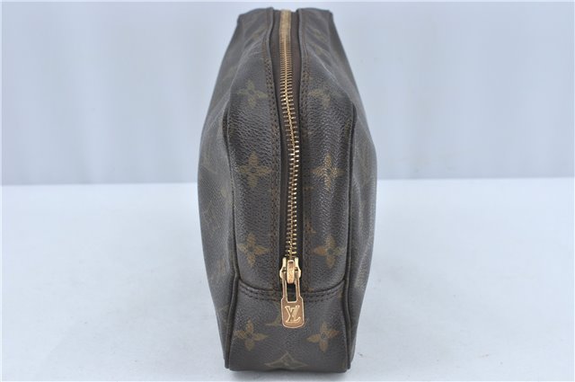 Auth Louis Vuitton Monogram Trousse Toilette 23 Clutch Hand Bag M47524 LV J0370