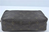 Auth Louis Vuitton Monogram Trousse Toilette 23 Clutch Hand Bag M47524 LV J0370