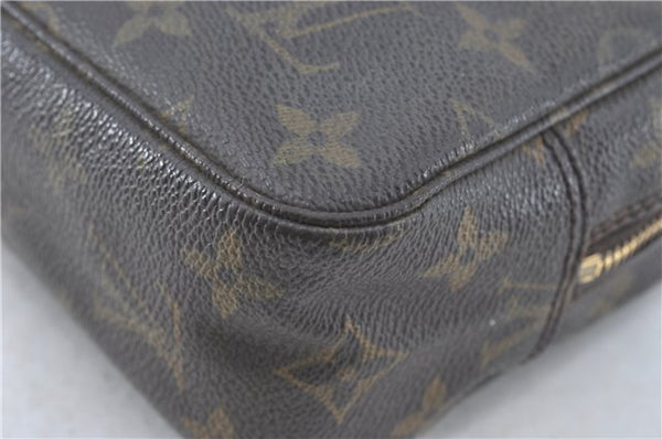 Auth Louis Vuitton Monogram Trousse Toilette 23 Clutch Hand Bag M47524 LV J0370
