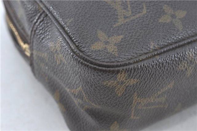 Auth Louis Vuitton Monogram Trousse Toilette 23 Clutch Hand Bag M47524 LV J0370