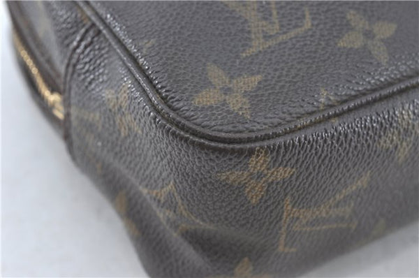 Auth Louis Vuitton Monogram Trousse Toilette 23 Clutch Hand Bag M47524 LV J0370