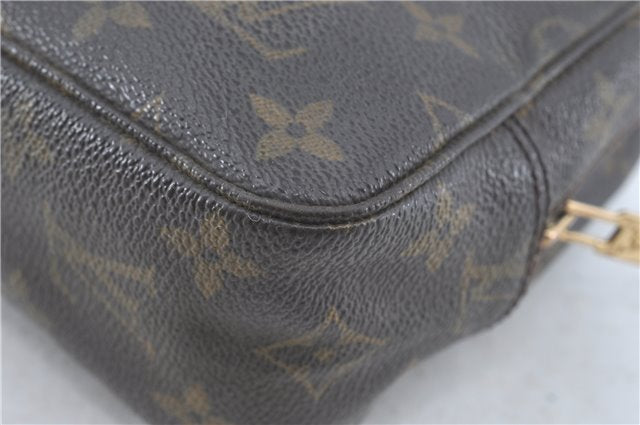 Auth Louis Vuitton Monogram Trousse Toilette 23 Clutch Hand Bag M47524 LV J0370