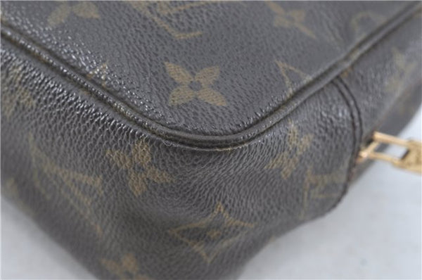 Auth Louis Vuitton Monogram Trousse Toilette 23 Clutch Hand Bag M47524 LV J0370