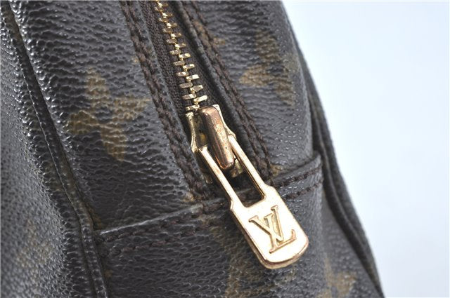 Auth Louis Vuitton Monogram Trousse Toilette 23 Clutch Hand Bag M47524 LV J0370
