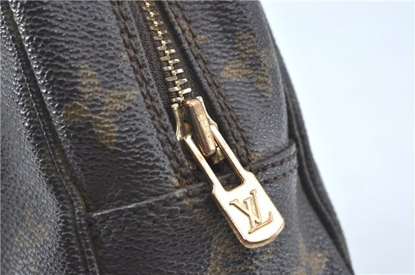 Auth Louis Vuitton Monogram Trousse Toilette 23 Clutch Hand Bag M47524 LV J0370