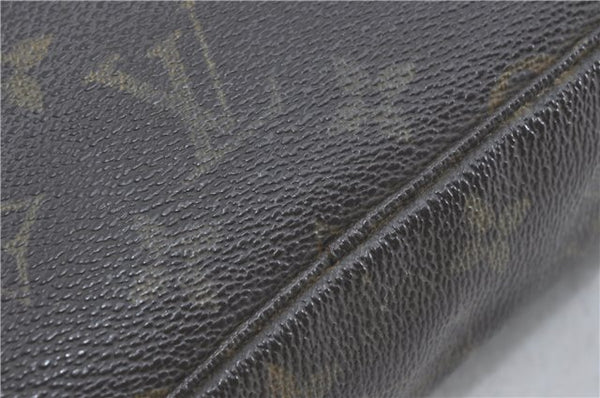 Auth Louis Vuitton Monogram Trousse Toilette 23 Clutch Hand Bag M47524 LV J0370