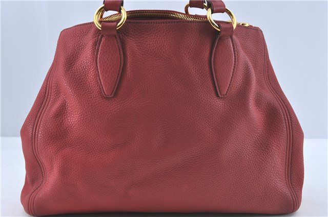 Authentic MIU MIU Leather Shoulder Hand Bag Red J0371