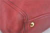 Authentic MIU MIU Leather Shoulder Hand Bag Red J0371