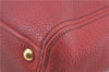 Authentic MIU MIU Leather Shoulder Hand Bag Red J0371