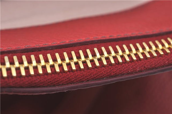 Authentic MIU MIU Leather Shoulder Hand Bag Red J0371